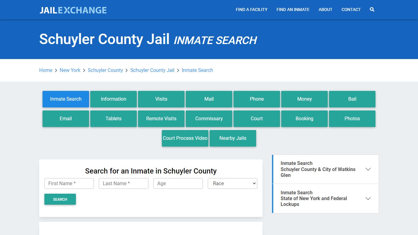 Schuyler County Jail, NY Inmate Search: Roster & Mugshots