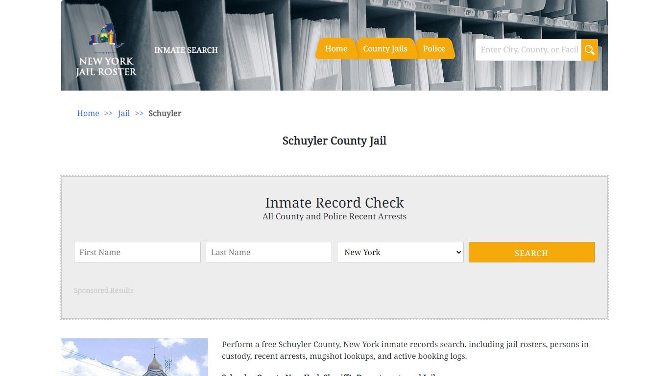 Schuyler County Jail - Jail Roster Search